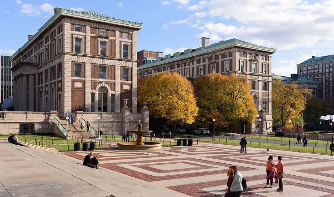 Washington Square area buildings at NYU in autumn