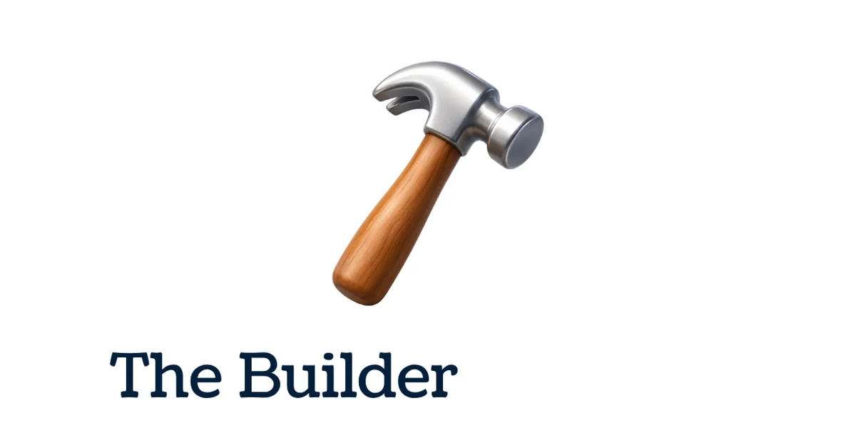 The Builder, represented by a hammer