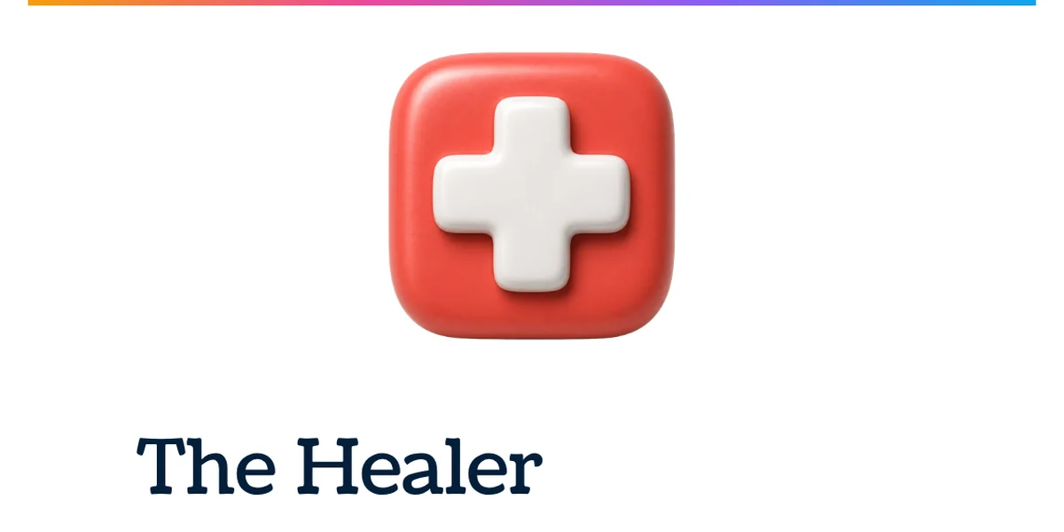 The Healer, represented by a red medical cross