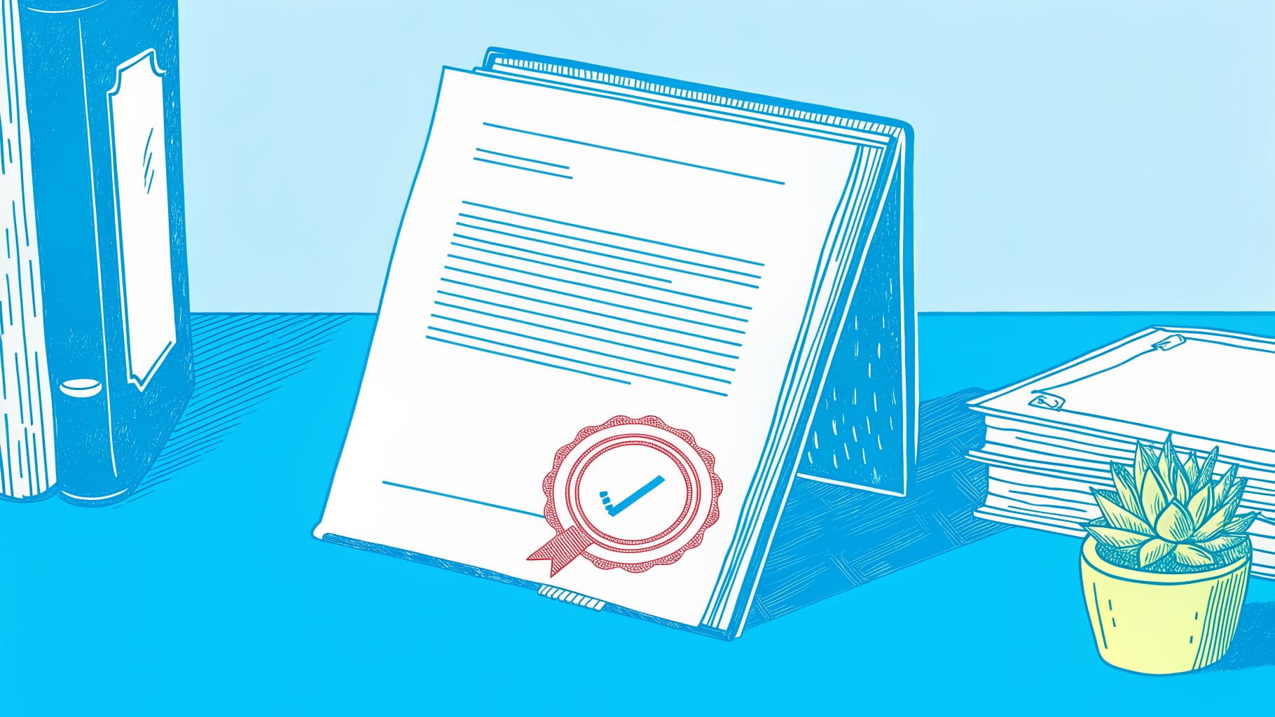 Articulation agreement contract with shield emblem, course equivalency bar, and void stamp