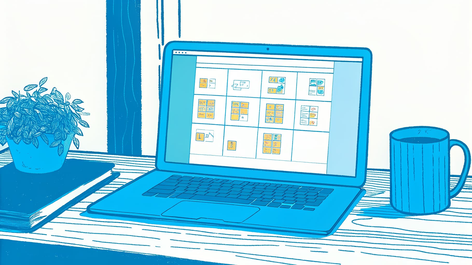 Student laptop showing a personalized semester-by-semester transfer course plan with a flagged out-of-sequence class