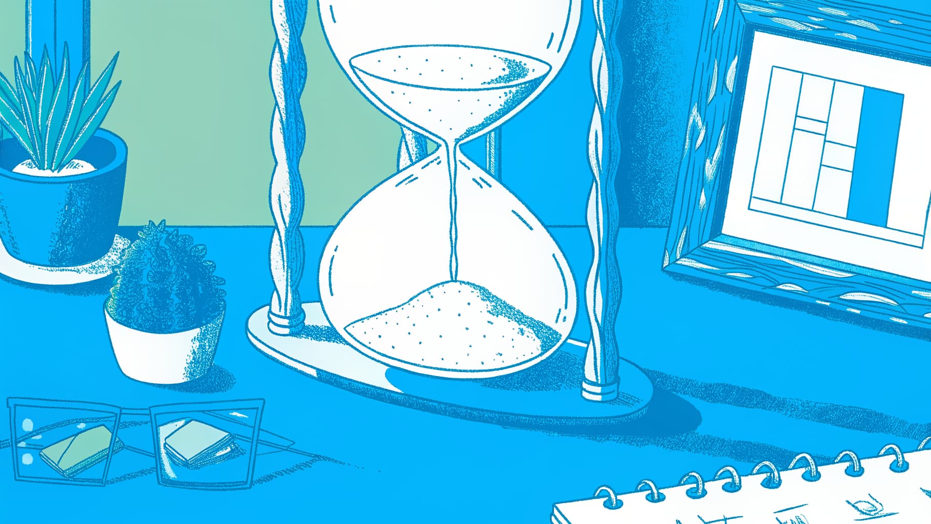Cracked hourglass and progress gauges showing how few transfer students finish on time