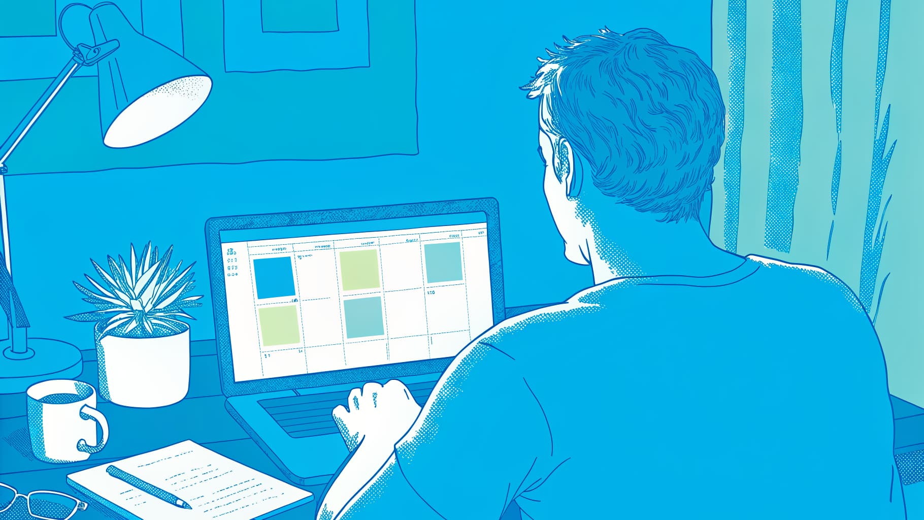 First-gen transfer student building a semester-by-semester roadmap on a laptop